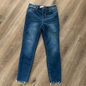 CJLA button fly skinny jeans size 9